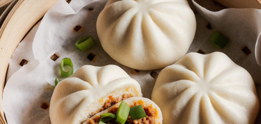 Four-Ingredient Spicy Asian Steamed Buns