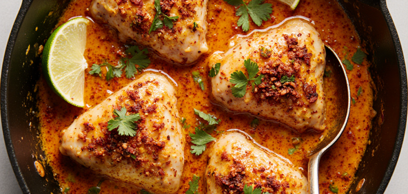 Four-Ingredient Spicy Coconut Lime Chicken