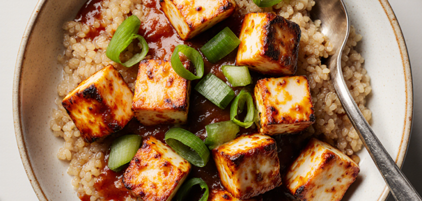Four-Ingredient Spicy Korean Tofu Bowls
