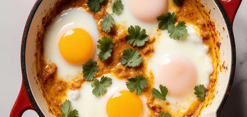 Four-Ingredient Thai Coconut Baked Eggs