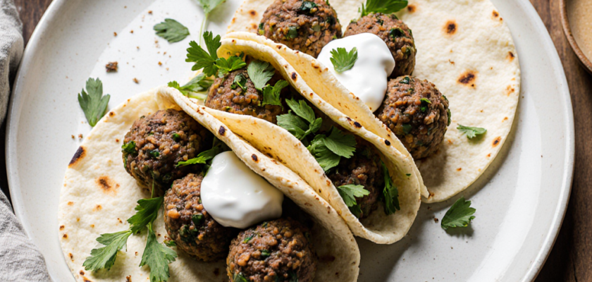 Four-Ingredient Turkish Lamb Kofta Wraps