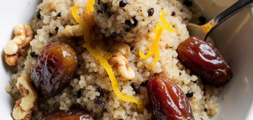 Four-Ingredient Turkish Quinoa and Date Bites