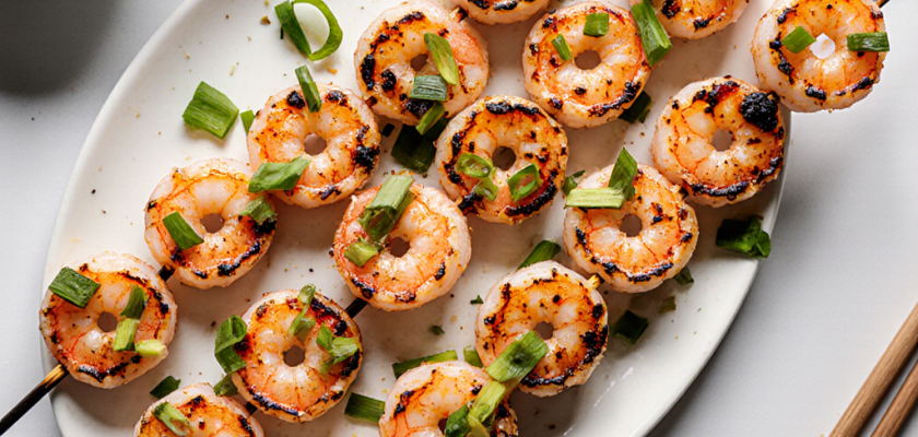 Four-Ingredient Vietnamese Broiled Lemongrass Shrimp Skewers