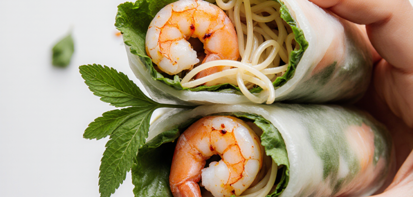 Four-Ingredient Vietnamese Fresh Spring Rolls