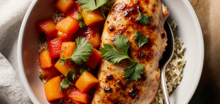 Four-Ingredient Vietnamese Roasted Chicken Bowl