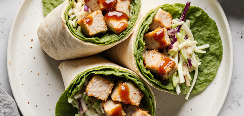 Four-Ingredient Asian-Inspired Chicken Wraps