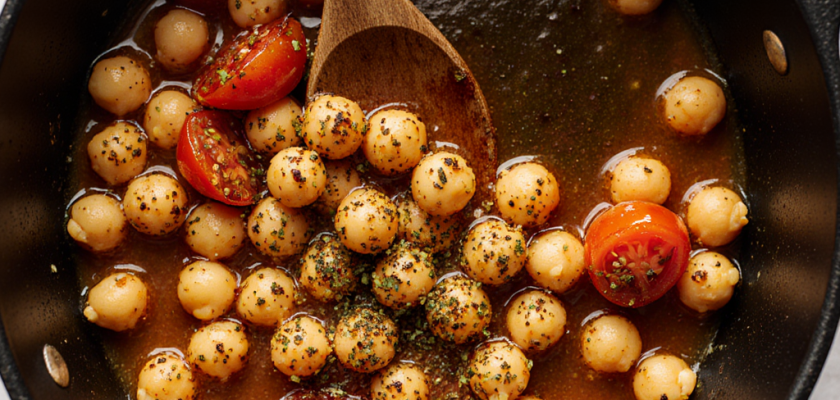 Four-Ingredient Braised Za'atar Chickpeas