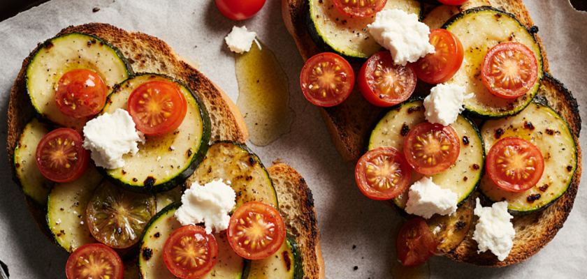 Four-Ingredient Broiled Ratatouille Toast