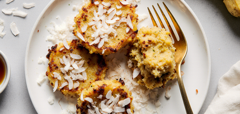 Four-Ingredient Coconut Plantain Fritters