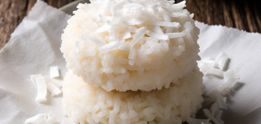 Four-Ingredient Coconut Sticky Rice Cakes