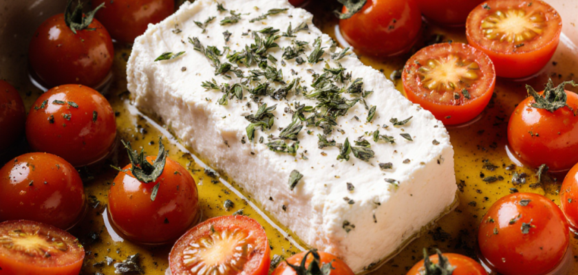 Four-Ingredient Greek Baked Feta Bites