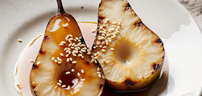 Four-Ingredient Grilled Korean Pear Dessert
