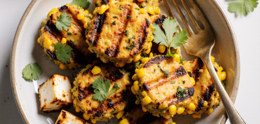 Four-Ingredient Grilled Spiced Corn & Paneer Bites