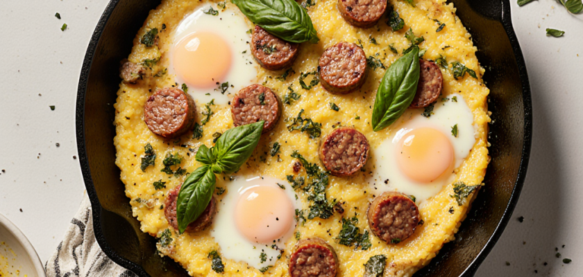 Four-Ingredient Italian Polenta Frittata
