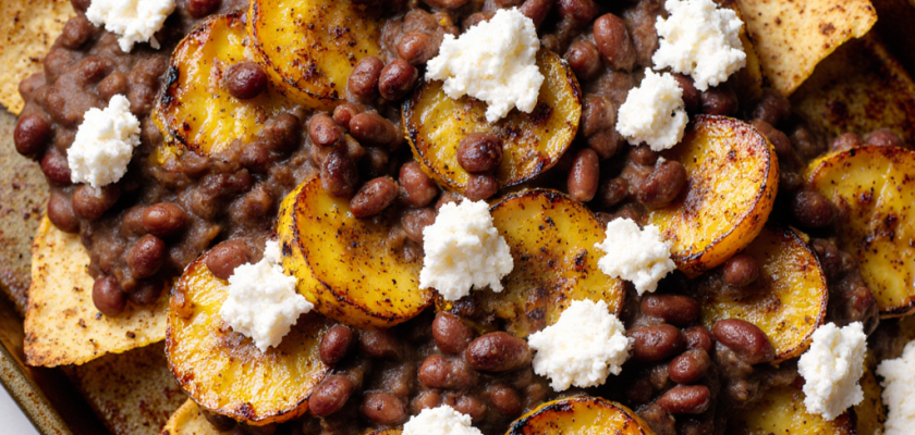 Four-Ingredient Jerk Spiced Broiled Plantain Nachos