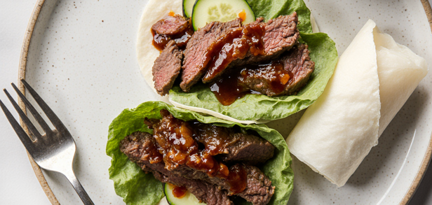 Four-Ingredient Korean Marinated Beef Wraps