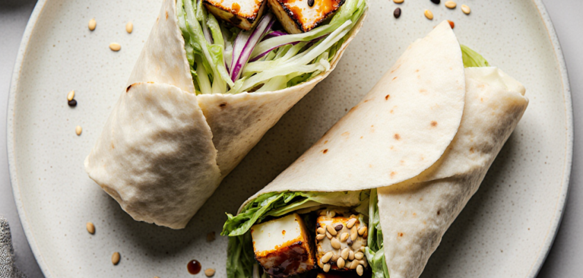 Four-Ingredient Korean-Style Savory Vegetable Wraps