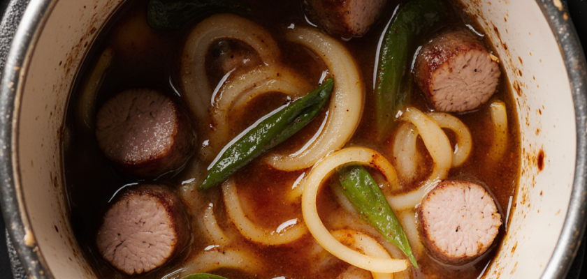 Four-Ingredient Lotus Root and Pork Stir
