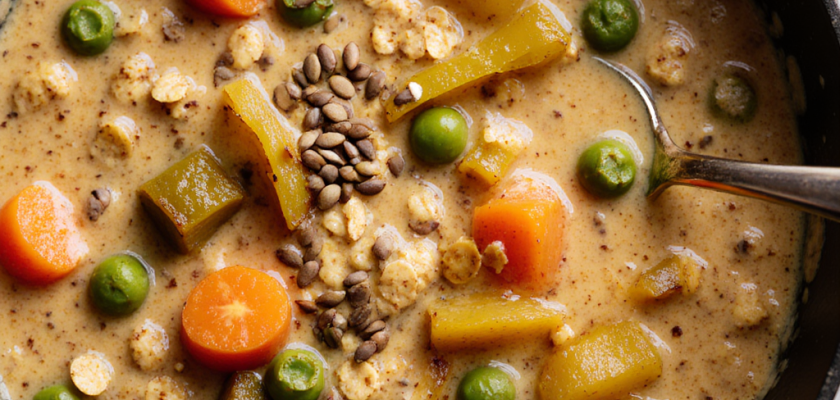 Four-Ingredient Masala Oats Porridge