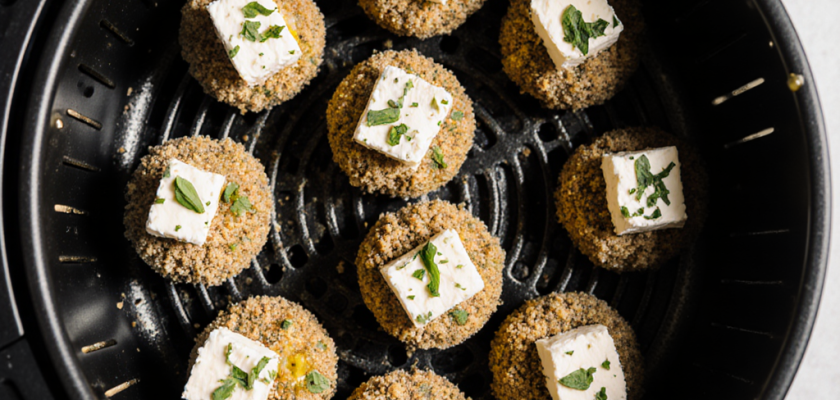 Four-Ingredient Mediterranean Air-Fried Feta Bites