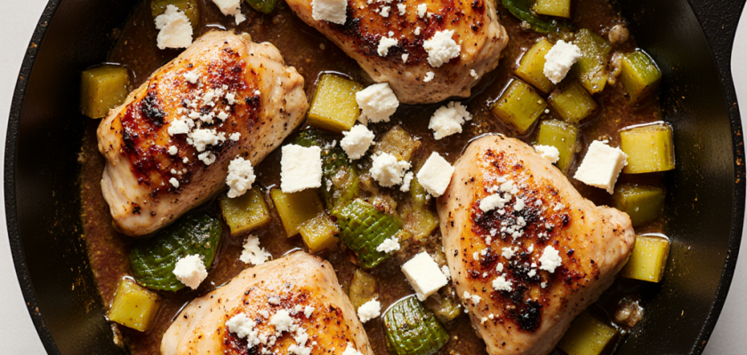 Four-Ingredient Mexican Braised Chayote with Cotija