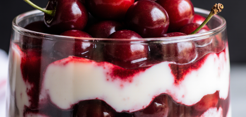 Four-Ingredient Pickled Cherry Yogurt Parfait