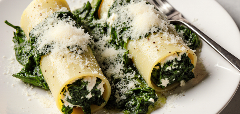 Four-Ingredient Rollatini with Spinach and Ricotta