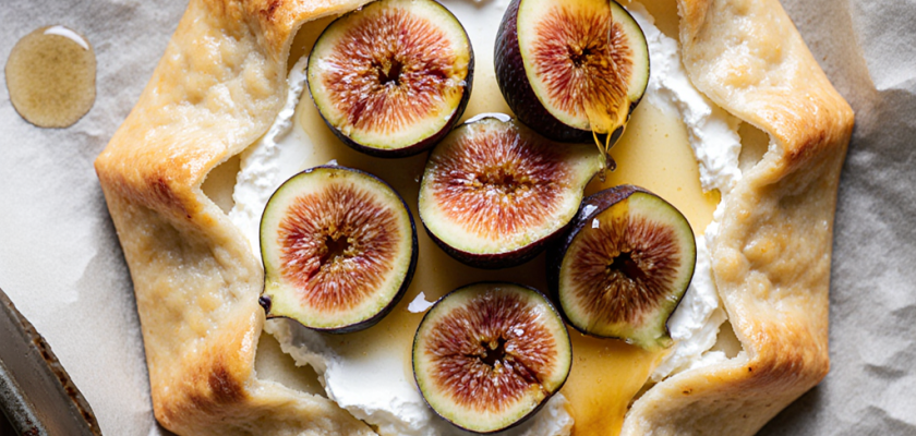Four-Ingredient Savory Goat Cheese and Fig Galettes