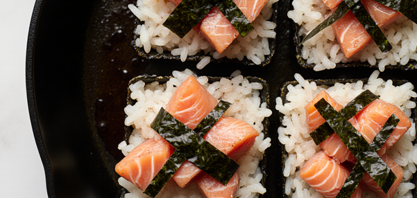 Four-Ingredient Savory Nori Rice Cups