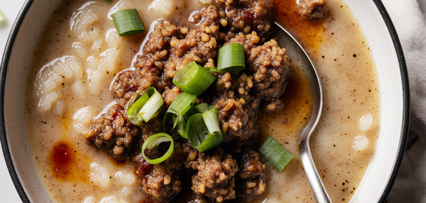 Four-Ingredient Savory Rice Porridge