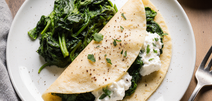 Four-Ingredient Savory Stuffed Crepes