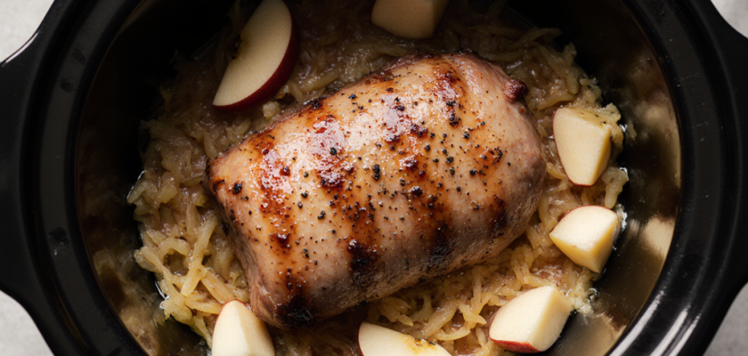 Four-Ingredient Schweinebraten mit Apfel