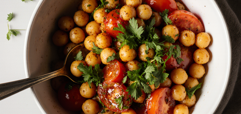 Four-Ingredient Spanish-Chickpea Salad