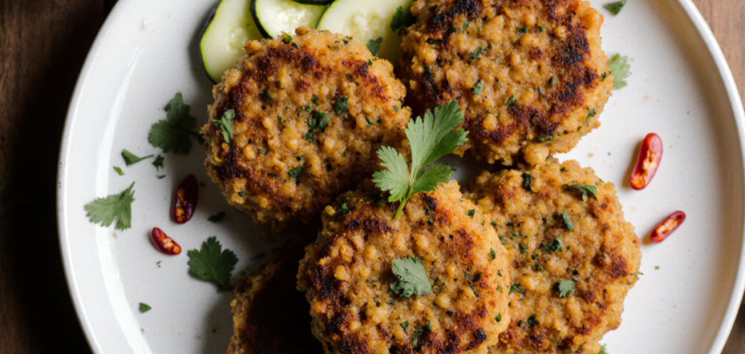 Four-Ingredient Spiced Lentil Fritters