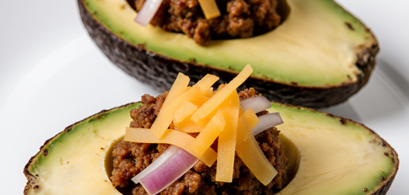 Four-Ingredient Spicy Chorizo Stuffed Avocados
