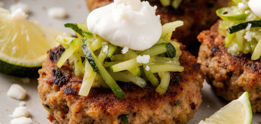 Four-Ingredient Spicy Zucchini Taco Bites